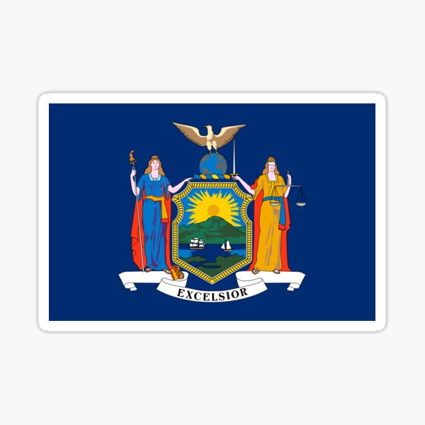 New York State Flag Sticker