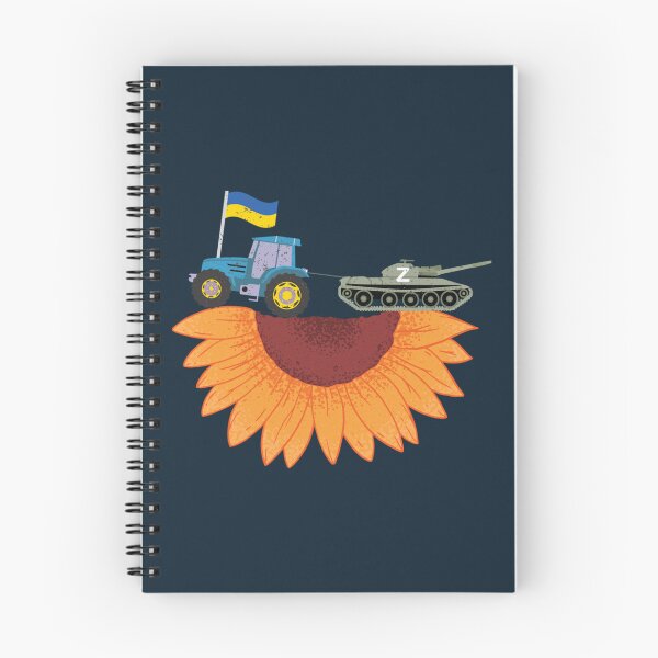 Item preview, Ukrainian Tractor Pulling Tank On Sunflower Field   designed and sold by Hsiesofa.
