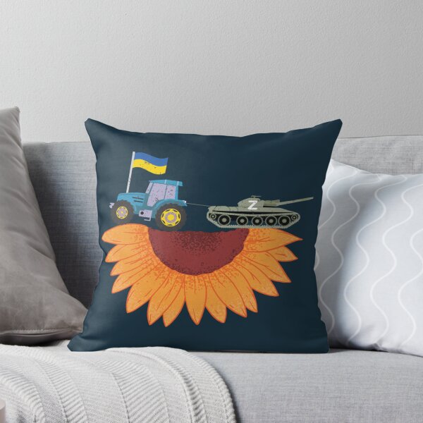 Item preview, Ukrainian Tractor Pulling Tank On Sunflower Field   designed and sold by Hsiesofa.