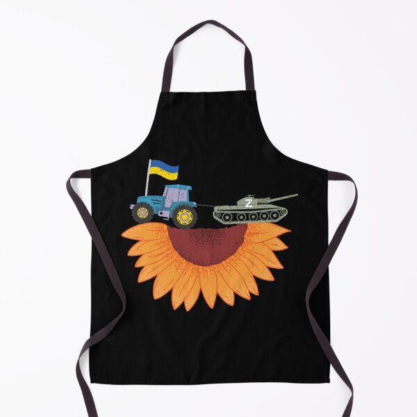 Item preview, Ukrainian Tractor Pulling Tank On Sunflower Field designed and sold by Hsiesofa.