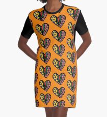 Stitched Together Graphic T-Shirt Dress
