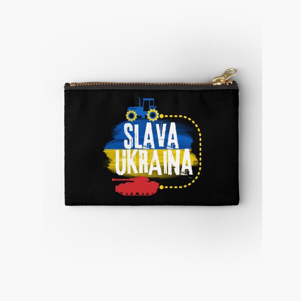 Item preview, Ukrainian Tractor pulling tank with ukraine flag Slava Ukraina   designed and sold by Hsiesofa.