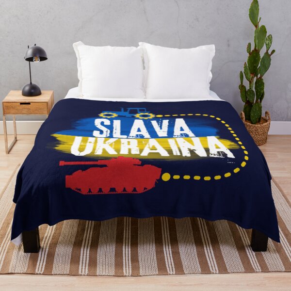 Item preview, Ukrainian Tractor pulling tank with ukraine flag Slava Ukraina designed and sold by Hsiesofa.