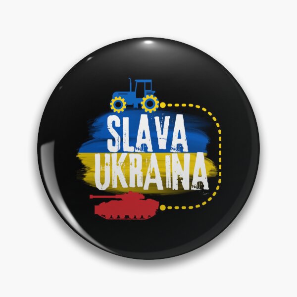 Item preview, Ukrainian Tractor pulling tank with ukraine flag Slava Ukraina   designed and sold by Hsiesofa.