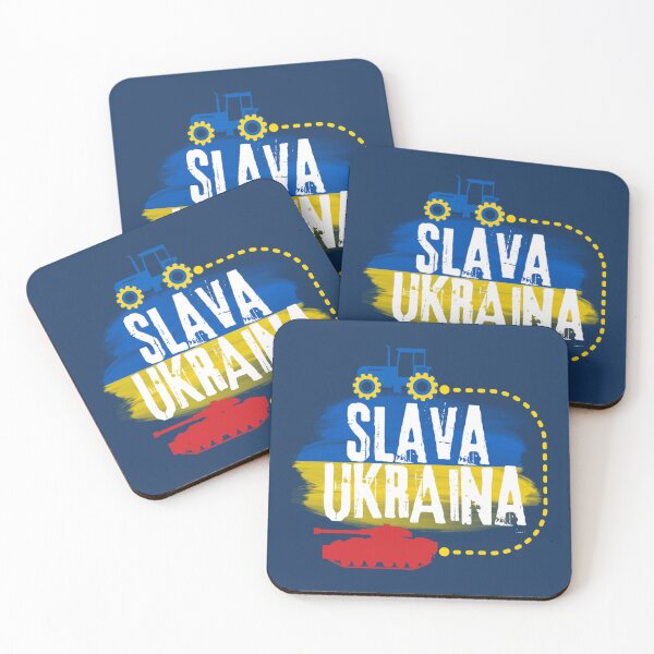 Item preview, Ukrainian Tractor pulling tank with ukraine flag Slava Ukraina   designed and sold by Hsiesofa.