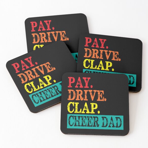 Item preview, Pay Drive Clap Cheer Dad Cheerleading Father Day Cheerleader designed and sold by marvatipton156.