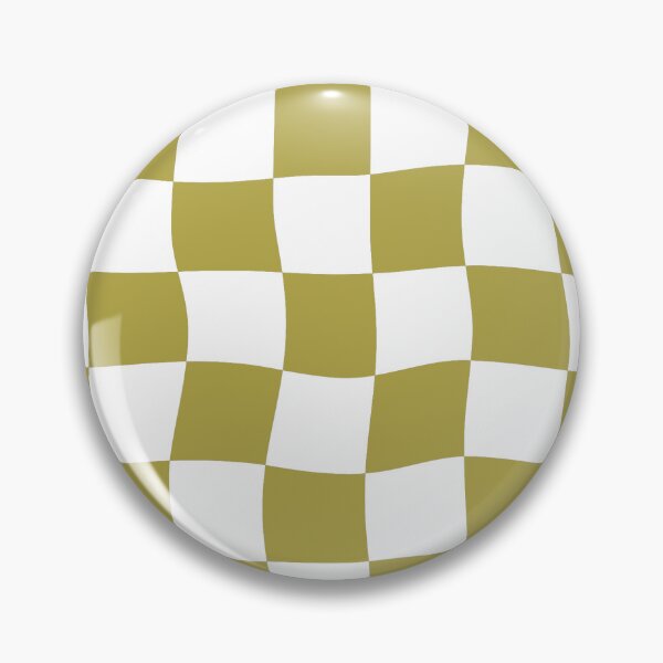 Item preview, Distorted Checkerboard Muddy Green & White designed and sold by soundlesswaves.