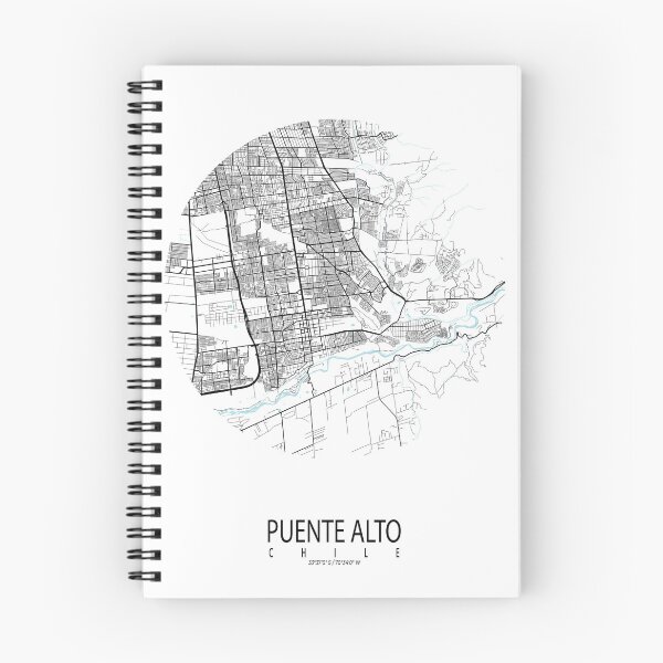 Item preview, Puente Alto City Map of Chile - Circle designed and sold by deMAP.