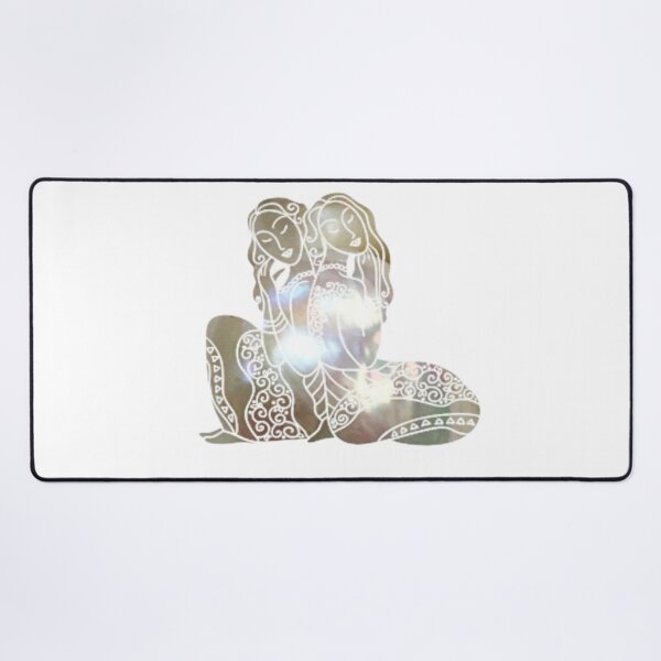Item preview, Gemini Zodiac Symbol Silhouette Design With June Birthstone Pearl Background  designed and sold by TacoRose.