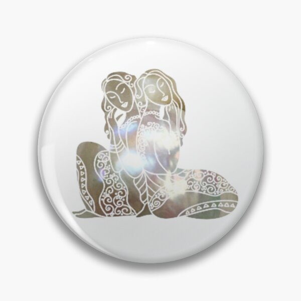 Item preview, Gemini Zodiac Symbol Silhouette Design With June Birthstone Pearl Background  designed and sold by TacoRose.