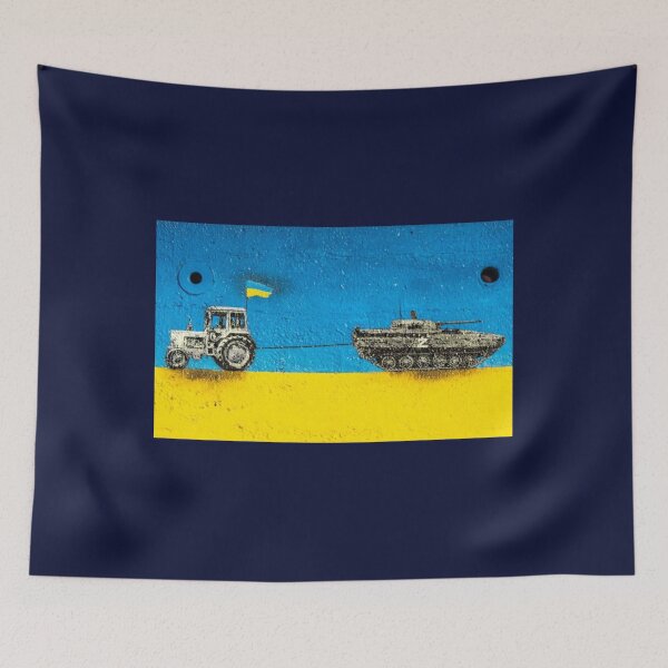 Item preview, Ukranian Farmer Tractor Pulling Tank   designed and sold by Hsiesofa.
