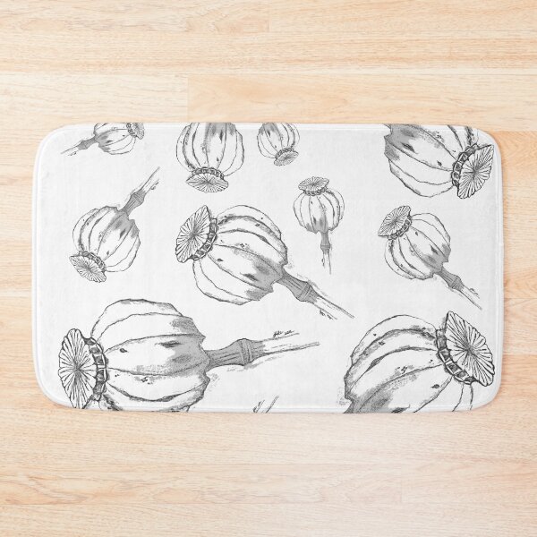 Artikelvorschau, Noir-Mohn-Blumen-Samen-Druck entworfen und verkauft von London-Fields.
