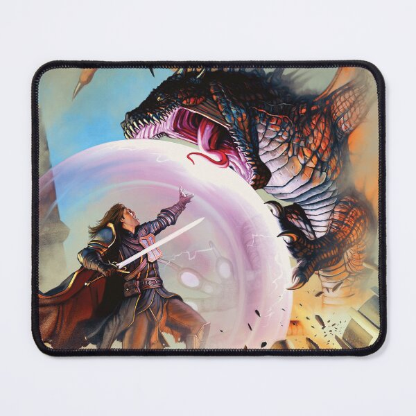 Item preview, Spellsword vs Wyvern (human version) designed and sold by DeanSpencerArt.