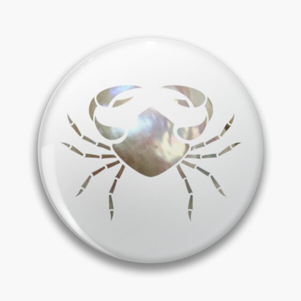 Item preview, Cancer Zodiac Symbol Silhouette Design With June Birthstone Pearl Background  designed and sold by TacoRose.
