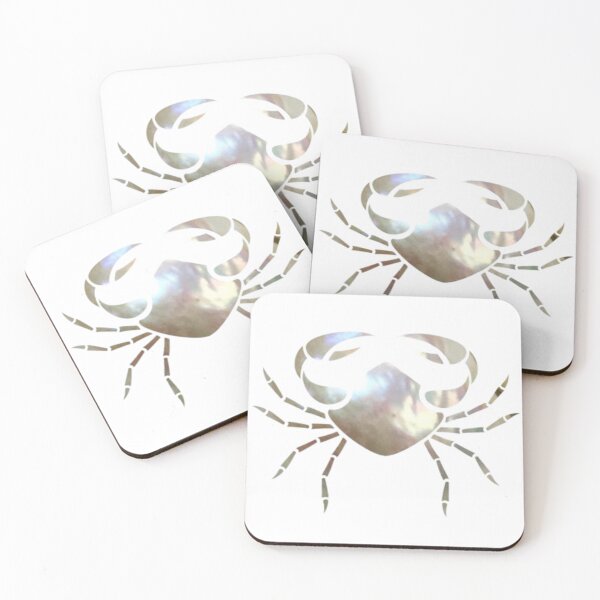 Item preview, Cancer Zodiac Symbol Silhouette Design With June Birthstone Pearl Background  designed and sold by TacoRose.