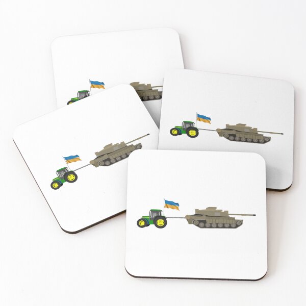 Item preview, Ukrainian tractor pulling a tank in farm funny designed and sold by Hsiesofa.