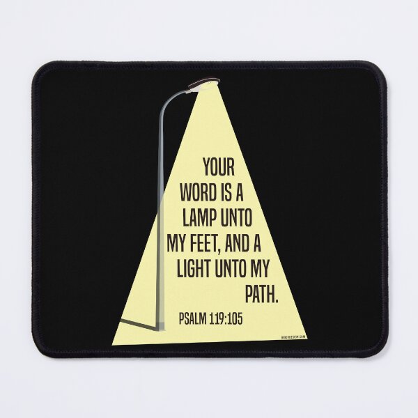 Item preview, Psalm 119:105 Your word is a lamp unto my feet - Shining street lamp designed and sold by GiborDesign.