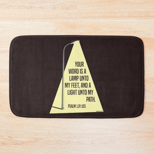 Item preview, Psalm 119:105 Your word is a lamp unto my feet - Shining street lamp designed and sold by GiborDesign.