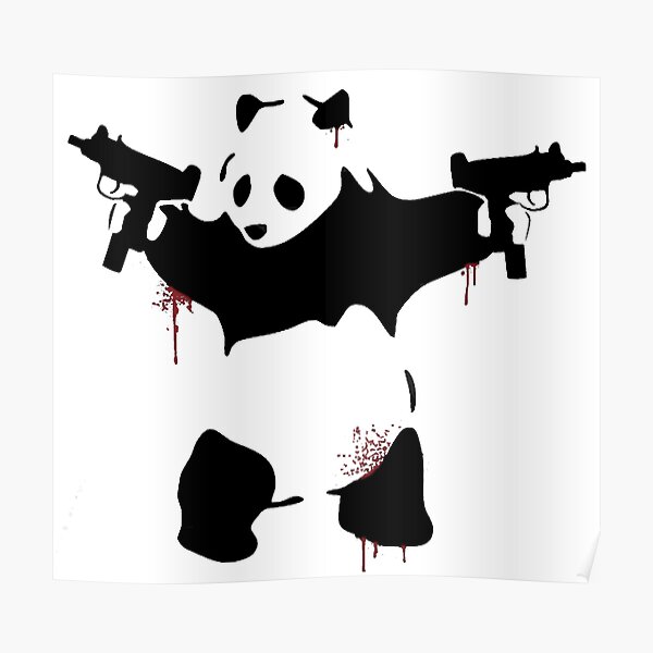Panda Guns Posters | Redbubble