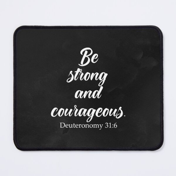 Item preview, Be strong and courageous - Bible quotes designed and sold by GraphicDream.