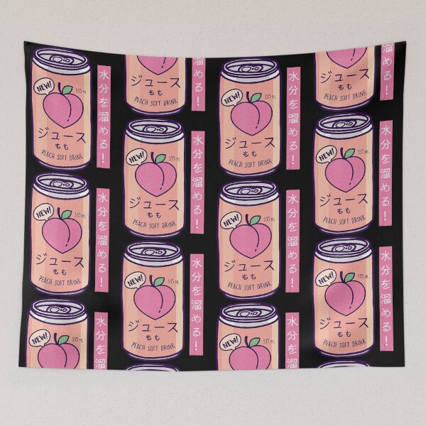 Item preview, 90S Japanese Aesthetic Peach Juice Drink Japan-Lover designed and sold by Seth Shiver.
