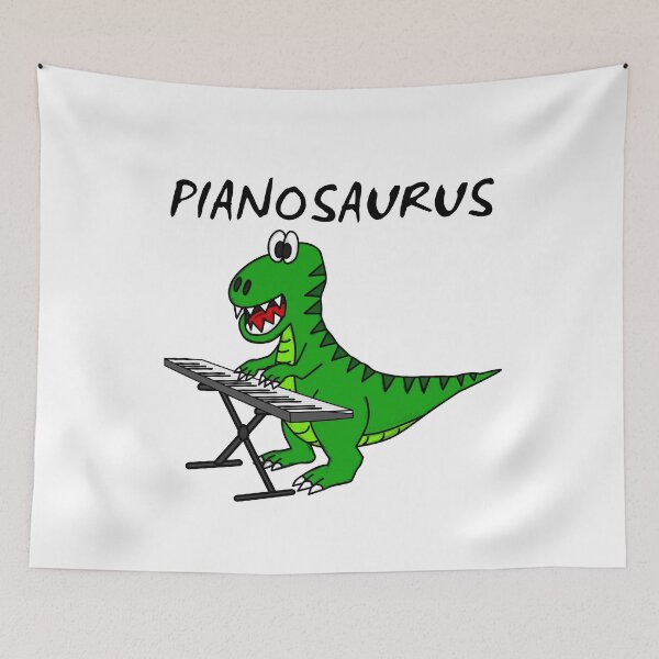 Item preview, Pianosaurus Dinosaur Piano Pianist Keyboardist designed and sold by doodlerob.