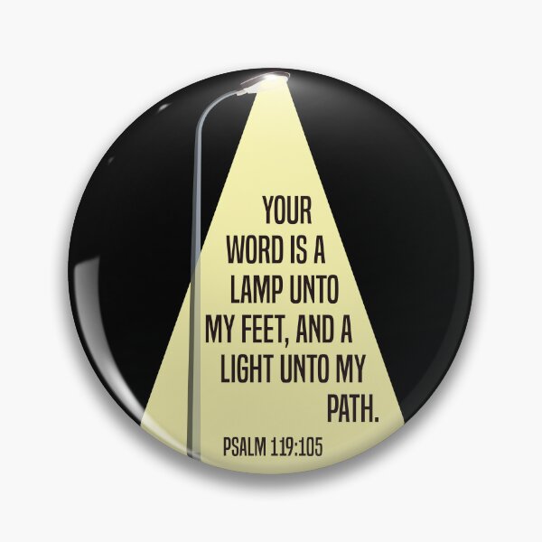 Item preview, Psalm 119:105 Your word is a lamp unto my feet - Shining street lamp designed and sold by GiborDesign.
