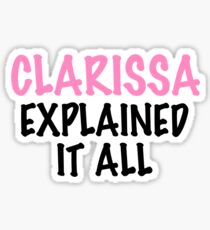 Clarissa Explained It All Sticker