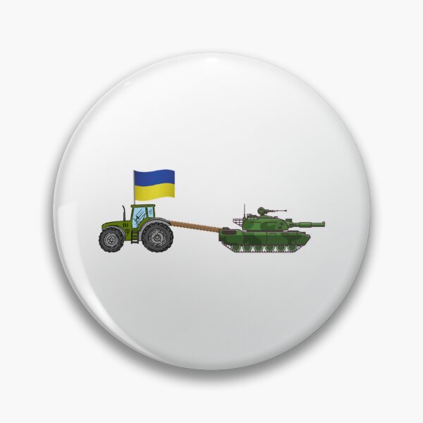 Item preview, Ukrainian Tractor Pulling Tank Sticker   designed and sold by Hsiesofa.