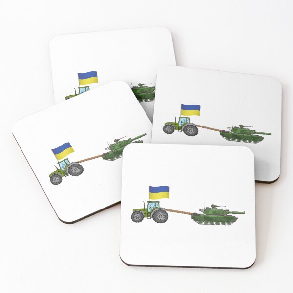 Item preview, Ukrainian Tractor Pulling Tank Sticker   designed and sold by Hsiesofa.