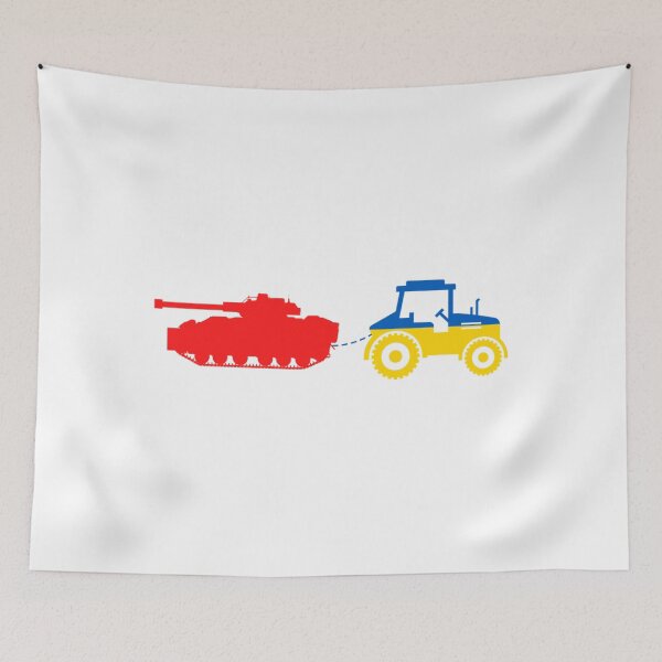 Item preview, Ukranian Farmer  Ukrainian Tractor Pulling A Russian Tank   designed and sold by Hsiesofa.