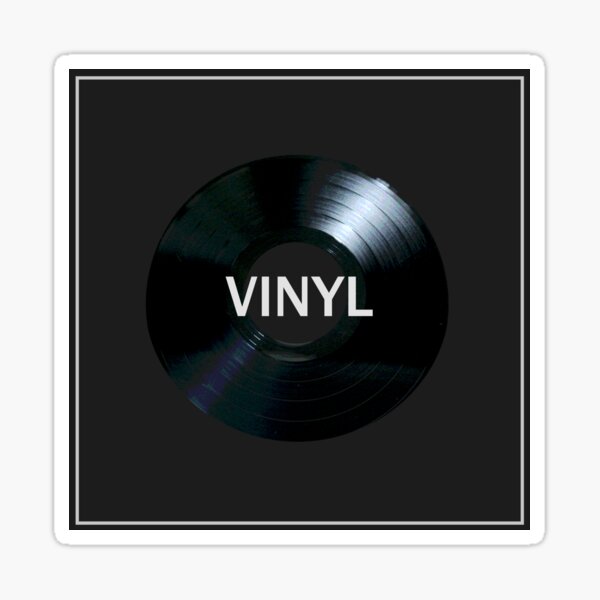 Vinyl Record Sticker