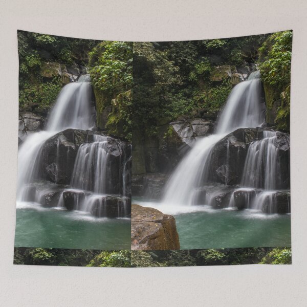 Item preview, Waterfall in forest, water falls on the mountain designed and sold by Bela Ambrus.