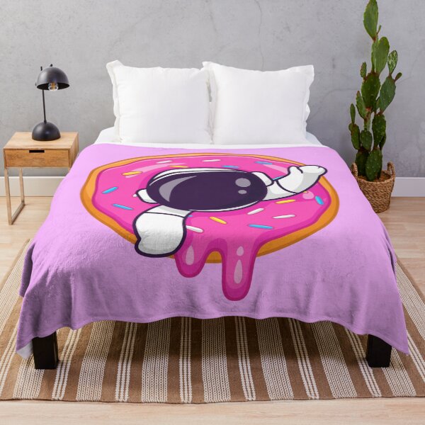 Item preview, Astronaut with pink doughnut designed and sold by ReydaDesign.
