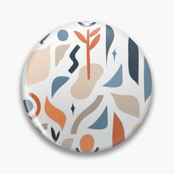 Item preview,  seamless pattern,with modern collage nature contemporary print of boho shapes designed and sold by Anastasy-Helter.