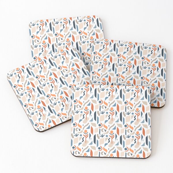 Item preview,  seamless pattern,with modern collage nature contemporary print of boho shapes designed and sold by Anastasy-Helter.