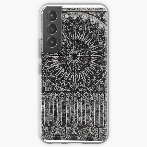 Amiens Cathedral design drawing Samsung Galaxy Soft Case