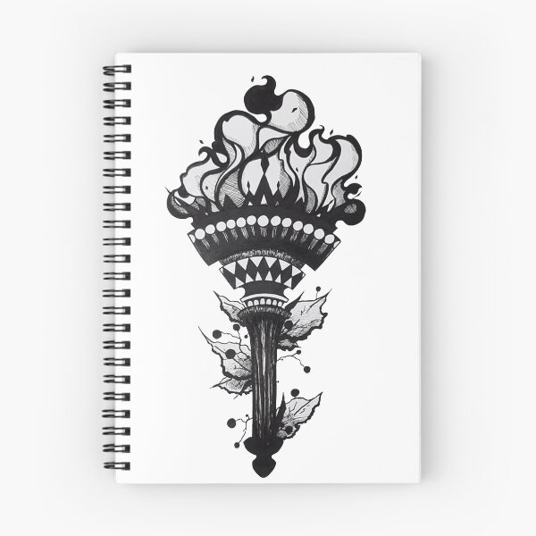 Item preview, Illustrated torch design designed and sold by Milo-Turunen.