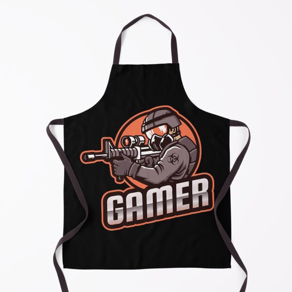 Item preview, Gamer with Soldier wearing Respirator designed and sold by PRIVARSHU.