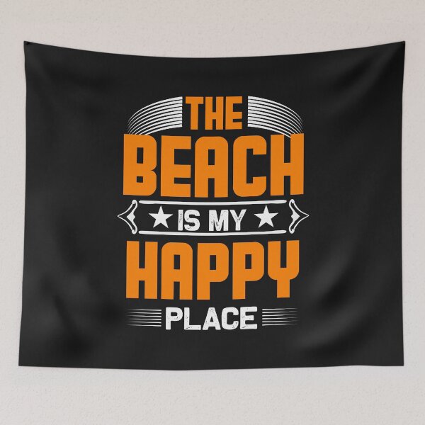 Item preview, The Beach is my Happy Place designed and sold by Lonesome-Fox.