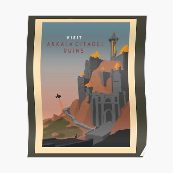 Visit Akkala Citadel Ruins - Minimalist Travel Style Poster