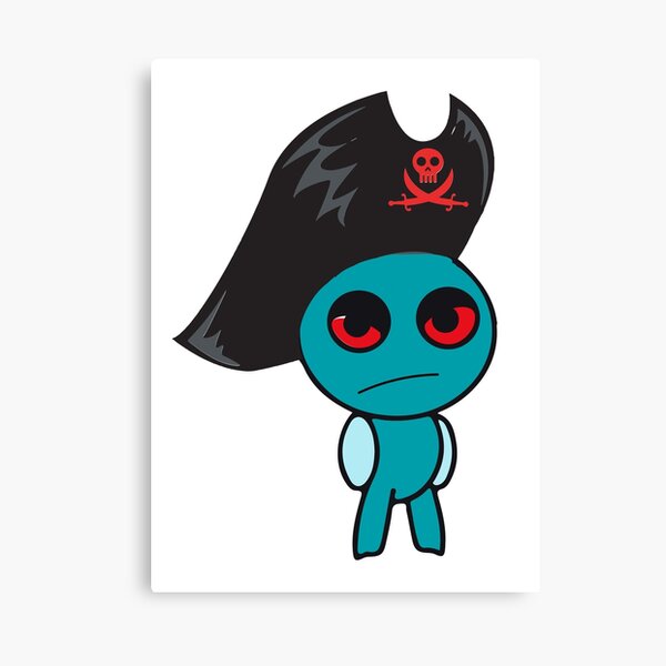 pibby the pirate Canvas Print for Sale by Nalaka Roshan