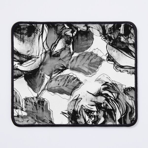 Item preview, White Over Black Abstract Line Art Flower designed and sold by Dex-Shop.