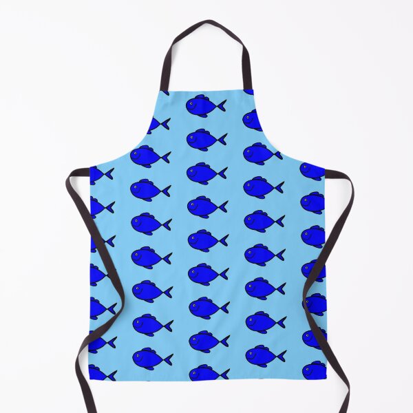 Item preview, Ocean Sea Nautical Theme Cute Smiling Blue Fish Cartoon Illustration designed and sold by wenjunior.