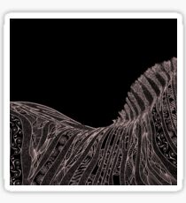 Gorgeous Abstract Zebra Flowers Design Sticker