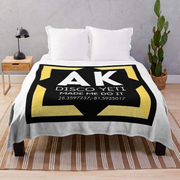 Item preview, AK Disco Yeti Made Me Do It- Yellow corners Poster designed and sold by CadiKashijo.