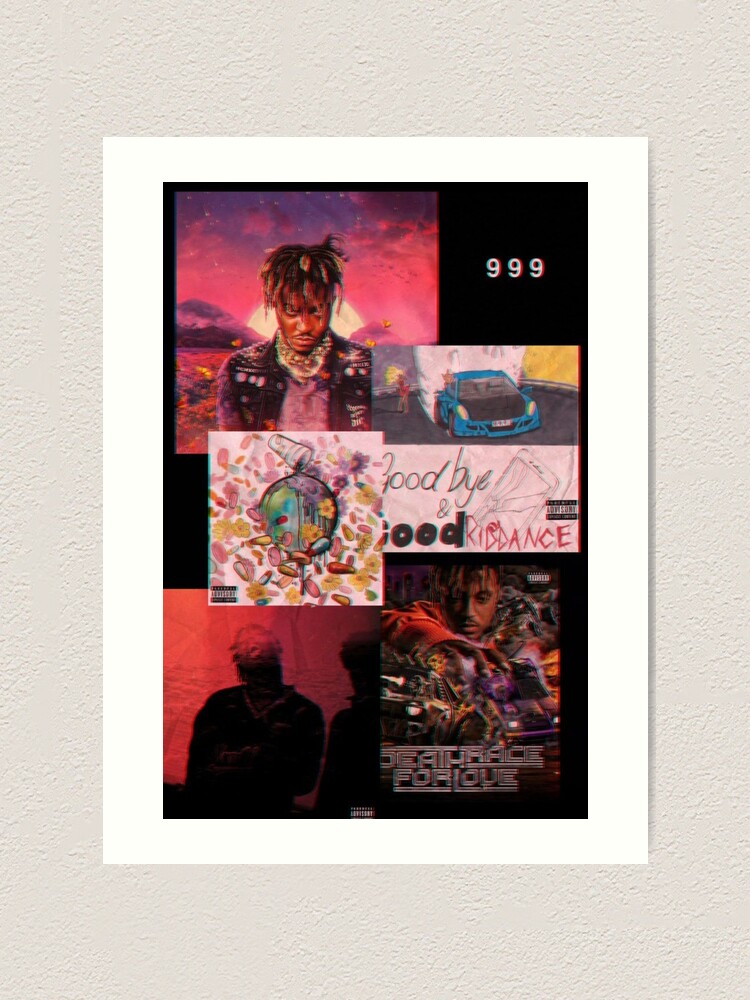 "Juice WRLD Colage Albums" Art Print for Sale by Stekaa Redbubble