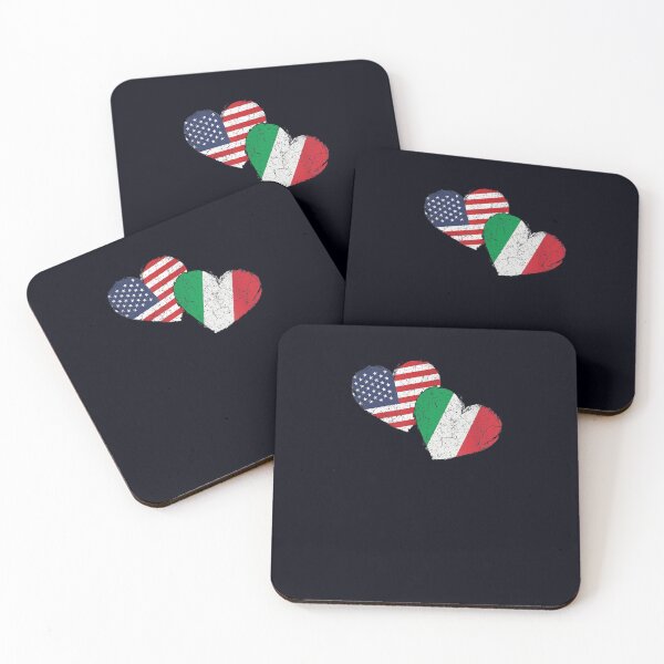 Item preview, USA Italy Heart Country Flag American Italian designed and sold by DeannaMarks.