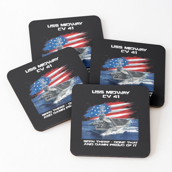 Item preview, USS Midway CV 41 Aircraft Carrier Veteran USA Flag Christmas designed and sold by DeannaMarks.