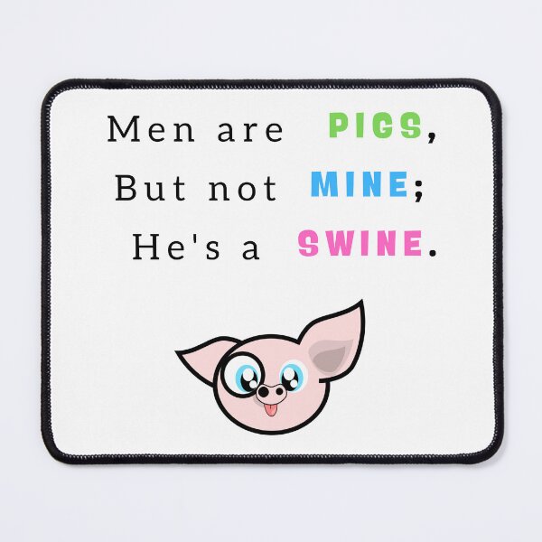 Item preview, Men are SWINE (Black text) designed and sold by IntuitiveNZ.